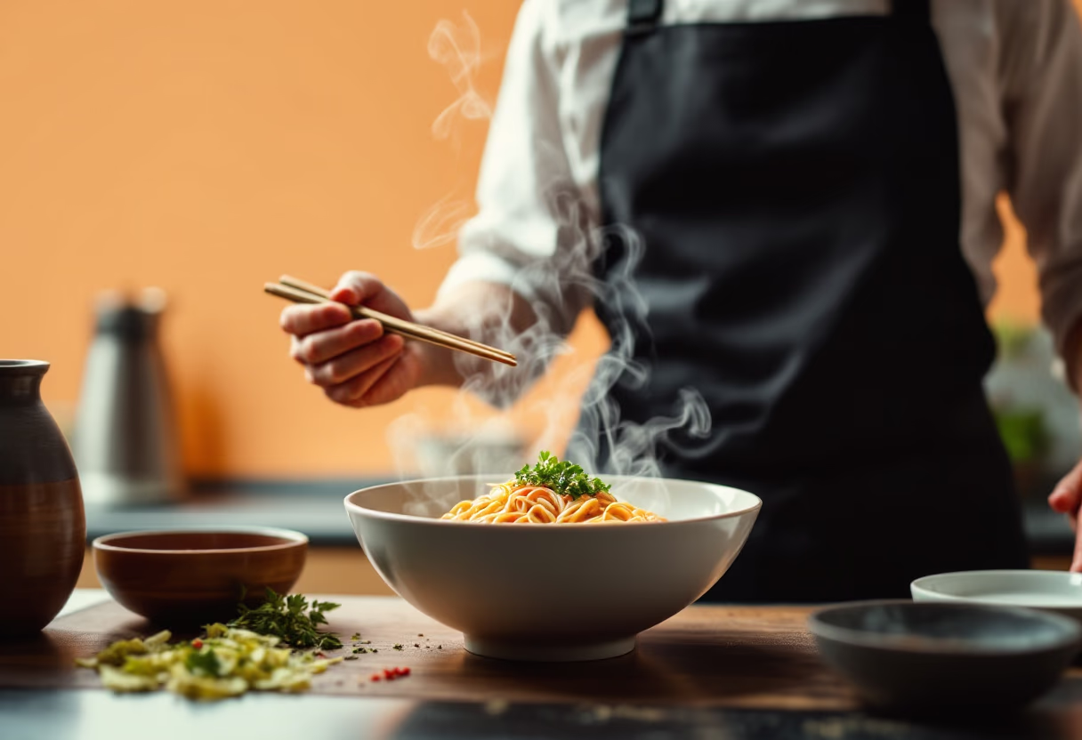 Familia latinoamericana cocinando juntos con ingredientes frescos