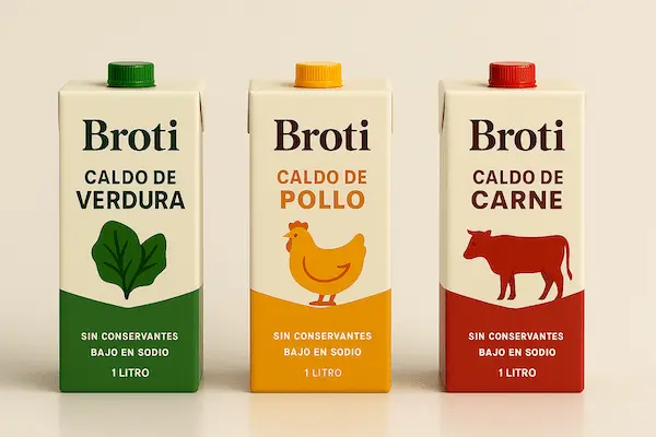 Caldos Broti - Caldo de Carne, Caldo de Pollo y Caldo de Verduras sin conservantes